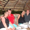 I Mayreau med mina vänner Gert och Gunnar och deras fruar.